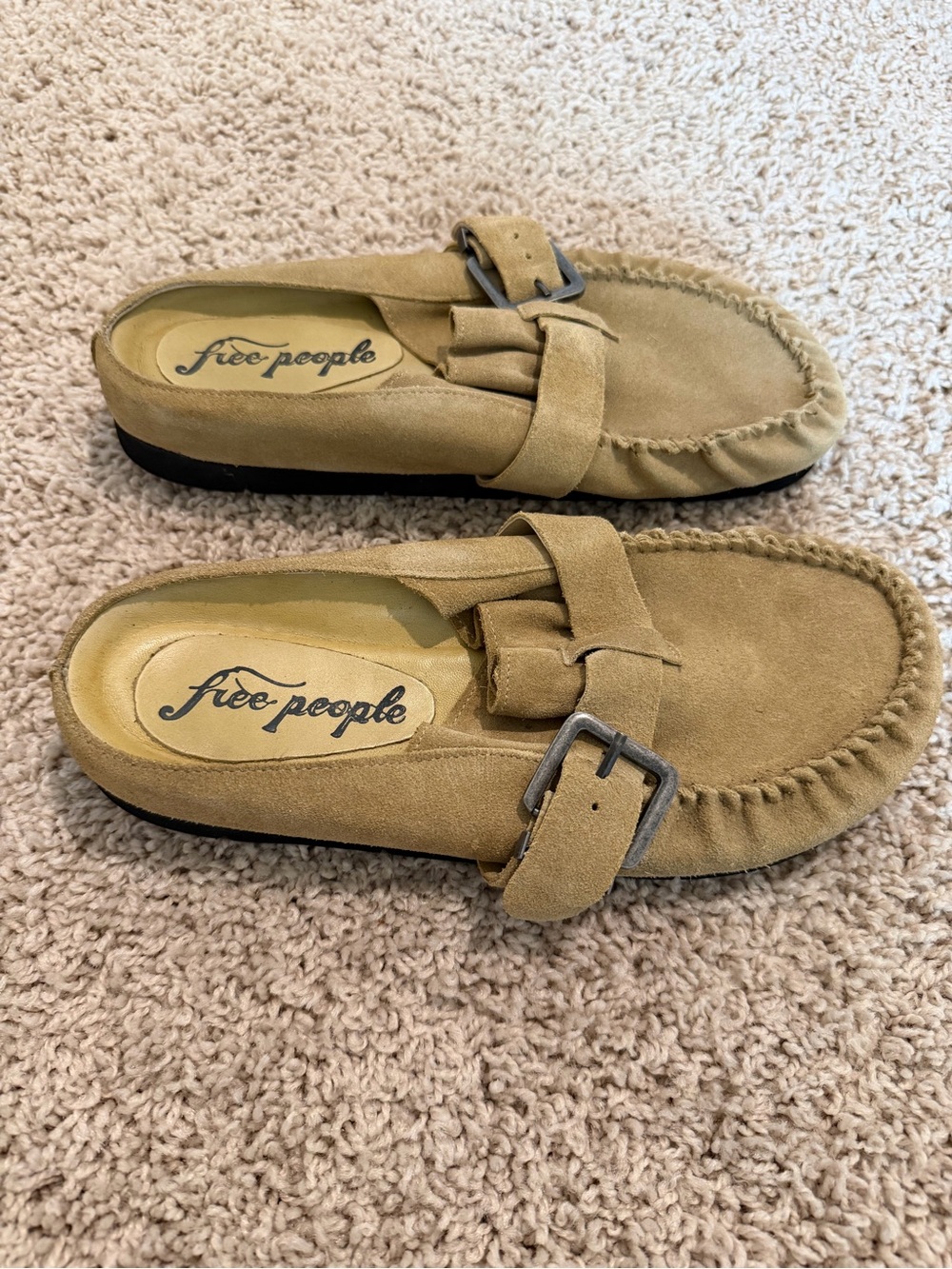 Free People Macadamia Suede Casual Moccasin Slip-On - Picture 3 of 5